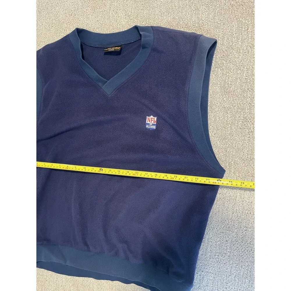 NFL Alumni Men's Extra Large Vintage 90s Blue‎ Sweater Vest XL Vtg Made In USA